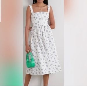 Reformation Tagliatelle Linen Midi Dress